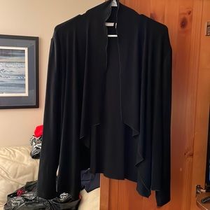 Chico’s by travelers black cardigan, size 2